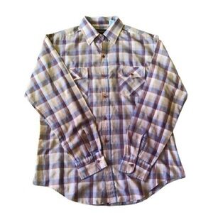 Vintage 70s plaid western shirt